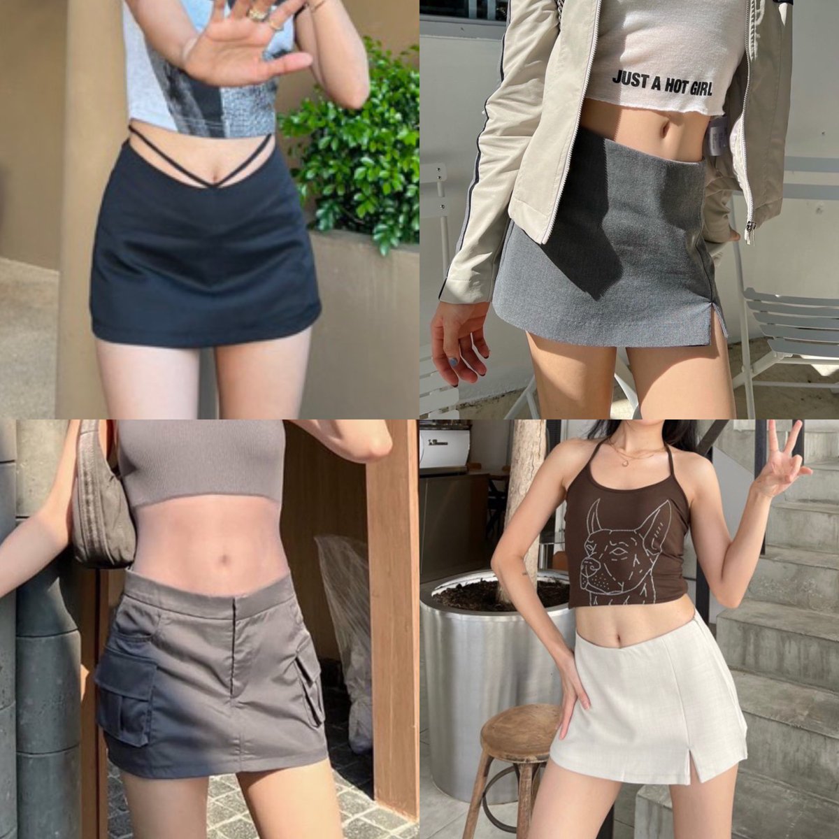 poppy_rjk's tweet image. พิกัดกระโปรง y2k ราคาน่ารักกก