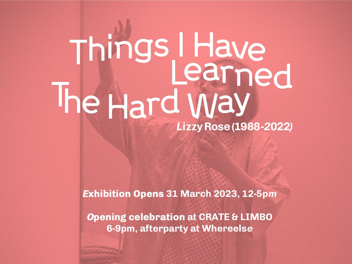 ExhibitionForLizzy (@exhibition4lr) on Twitter photo Please join us for the opening celebration on 31 March. All welcome! Full details at thingsihavelearnedthehardway.com
Thanks to <a href="/ace_national/">Arts Council England</a> <a href="/GBSasakawa/">The Great Britain Sasakawa Foundation</a> and all the donors to (and sharers of) the crowdfunder. for making this possible. Please join us for the opening celebration on 31 March. All welcome! Full details at thingsihavelearnedthehardway.com
Thanks to <a href="/ace_national/">Arts Council England</a> <a href="/GBSasakawa/">The Great Britain Sasakawa Foundation</a> and all the donors to (and sharers of) the crowdfunder. for making this possible.