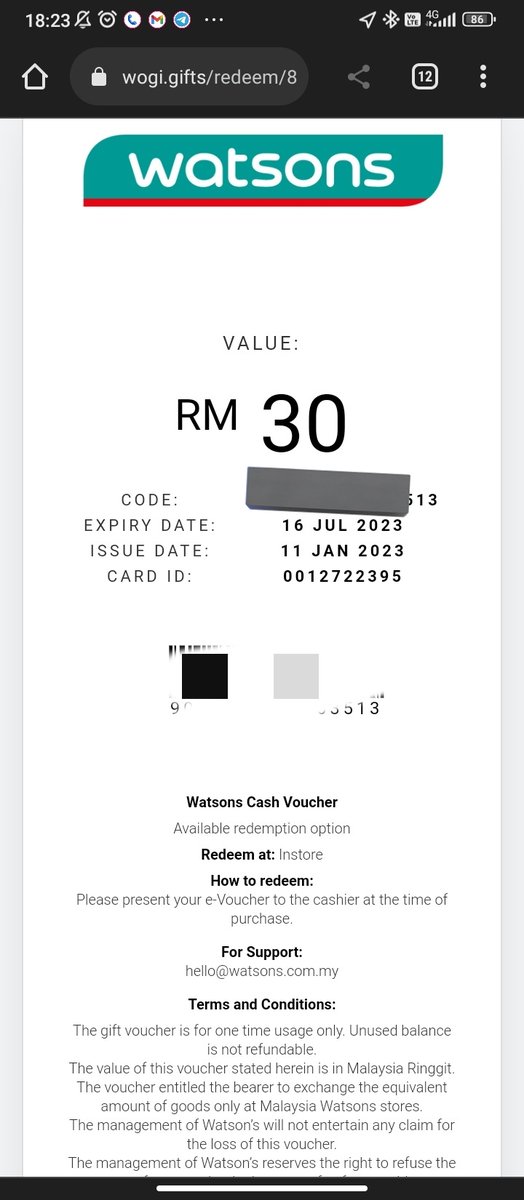 FitriZulkalam's tweet photo. Hi, ada yang nak RM30 Watson and RM10 Zus Coffee voucher tak ? Nak bagi free je. Dari tak pakai, baik aku bagi org. 

Haa Like and RT dulu, nanti aku pilih random dari kalangan tu ye. Dapat dua dua terus. Malas nak pilih reramai https://t.co/MwEmnFjUST