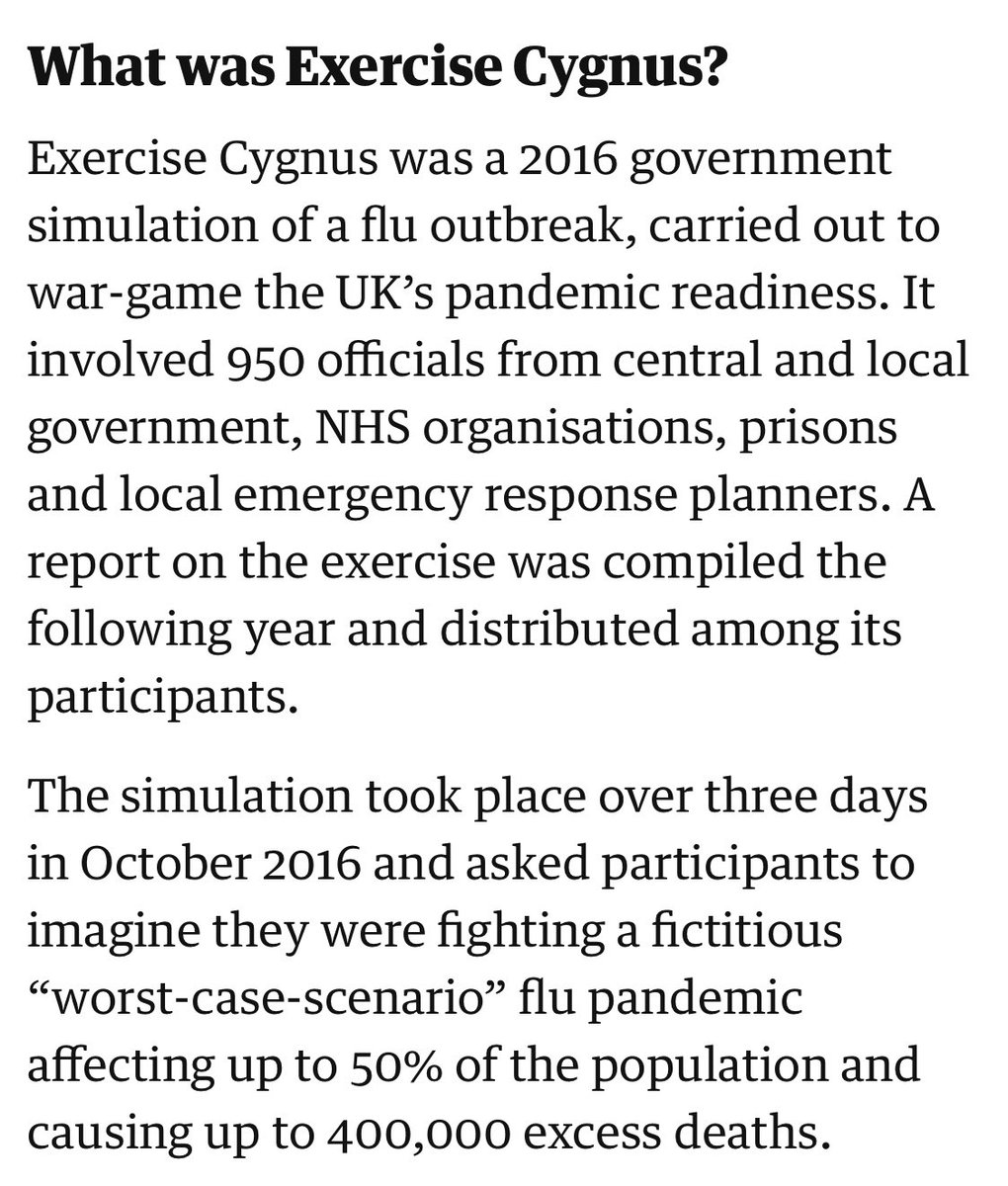 Tory MP Chris Heaton-Harris:  “There was no playbook for fighting a pandemic of this kind in this modern time”

There was Exercise Cygnus…which your government ignored

#bbclaurak