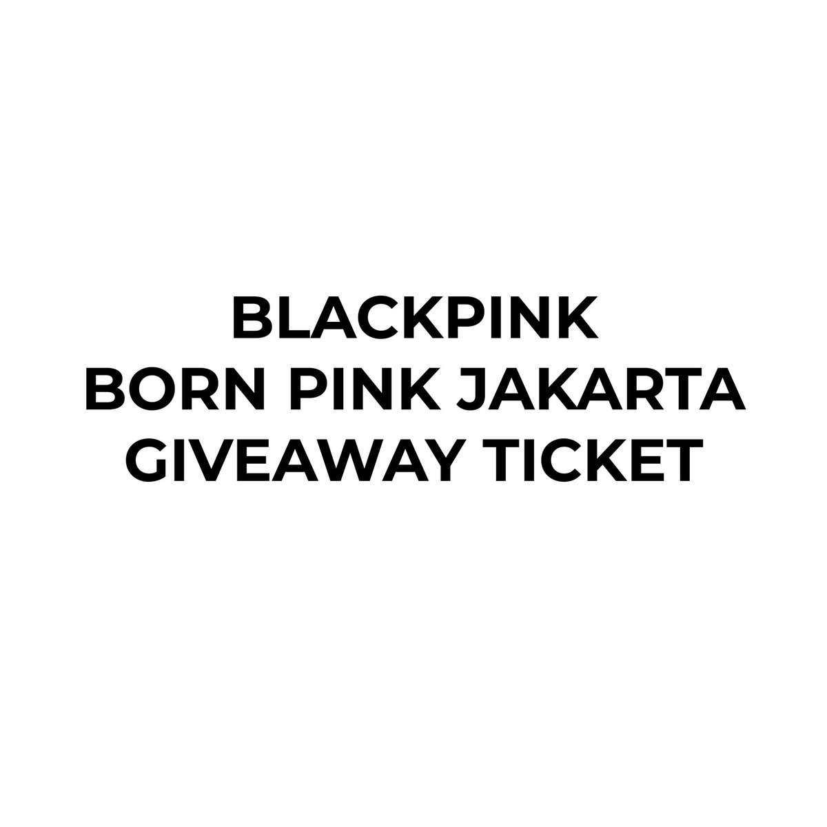 brenbrndn's tweet photo. Giveaway Blackpink Born Pink Jakarta
PLATINUM RIGHT [DAY 2] 1 tiket saja ya nga kuat klo lebih 😔

Rules:
- RT + Like tweet ini
- Follow Twitter + IG @brenbrndn
- Ajak 2 temanmu di comment [nga boleh akunmu sendiri tar aku cek pake mata batin]
- Nonton One Piece 1000 episode https://t.co/k8X73JbGrc