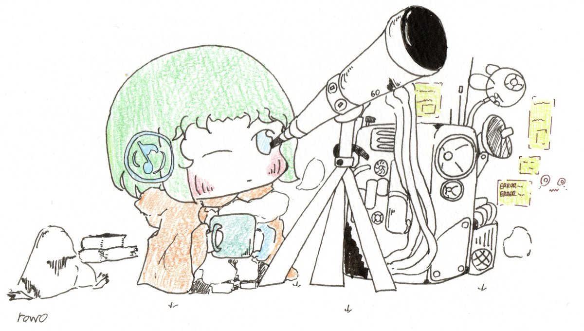Rowo_089's tweet photo. #rowo
#ペン画
「観測」 https://t.co/Ne0ucj2zht