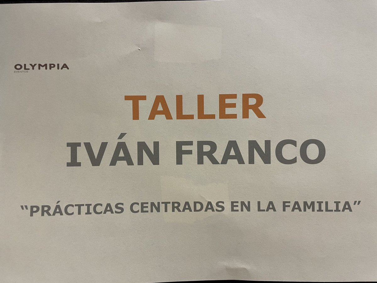 Talleres del domingo V Encuentro de Familias #Hemiparesia Infantil. Ivan Franco. Sonia De Lama