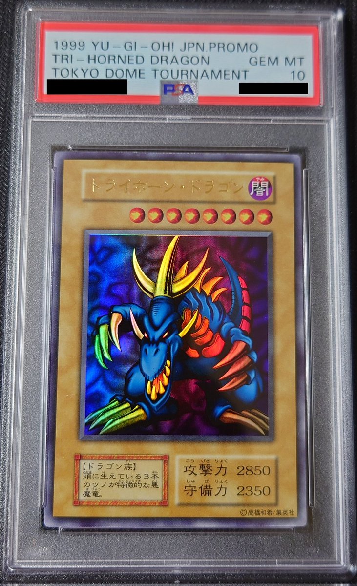 PSA6月分
カオス・ソルジャー初期ウルトラ　GEM MT
トライホーン・ドラゴン初期　GEM MT

カオソルは4回目にしてようやく取れました！
今回は上振れがすごい。