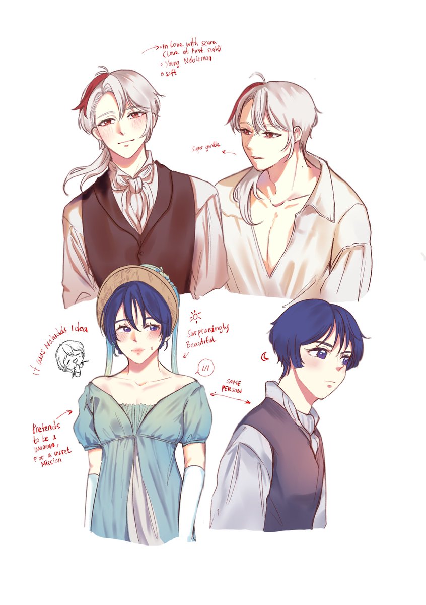 #kazuscara regency era au 🫣 sorry abt my bad handwriting 