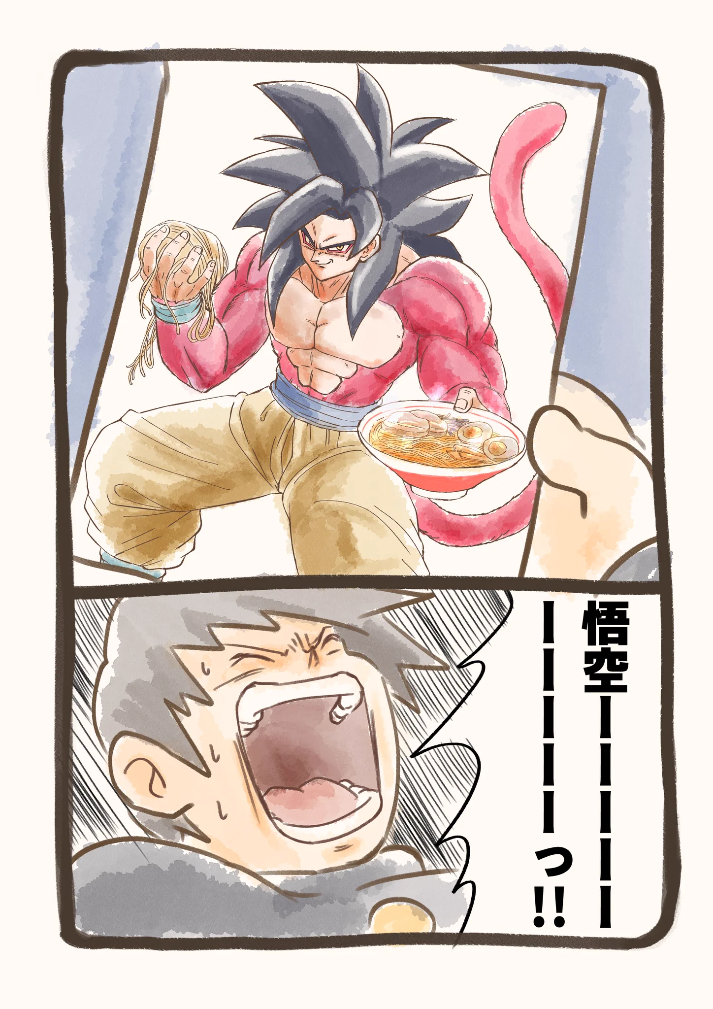 AIイラスト生成マシーンの勘違い？！悟空になってしまったw