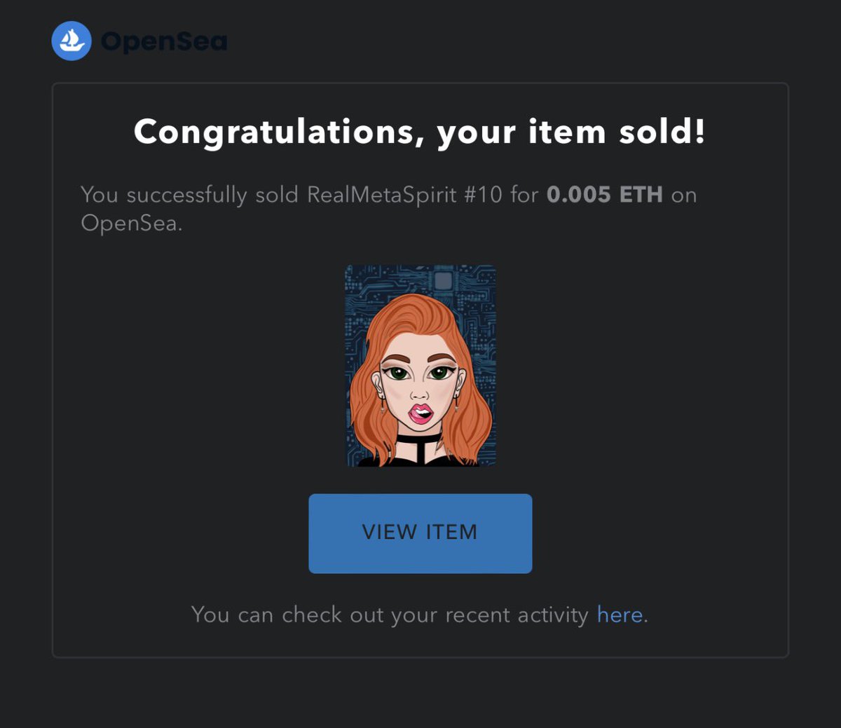 🎉SOLD OUT 🎉🥳
✨RMS #10✨
Big thank you new owner 💎 💙
Welcome to RMS family🚀 

opensea.io/collection/rea…

#NFTcommunity #Metaverse #soldout #CollectorsAtHeart
