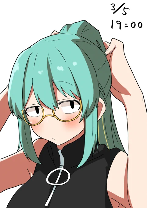 ポニテ見たいなっていう絵本日3月5日(日)このあと19時より雑談配信。楽しみ!!!#神楽すず #すずあーと 