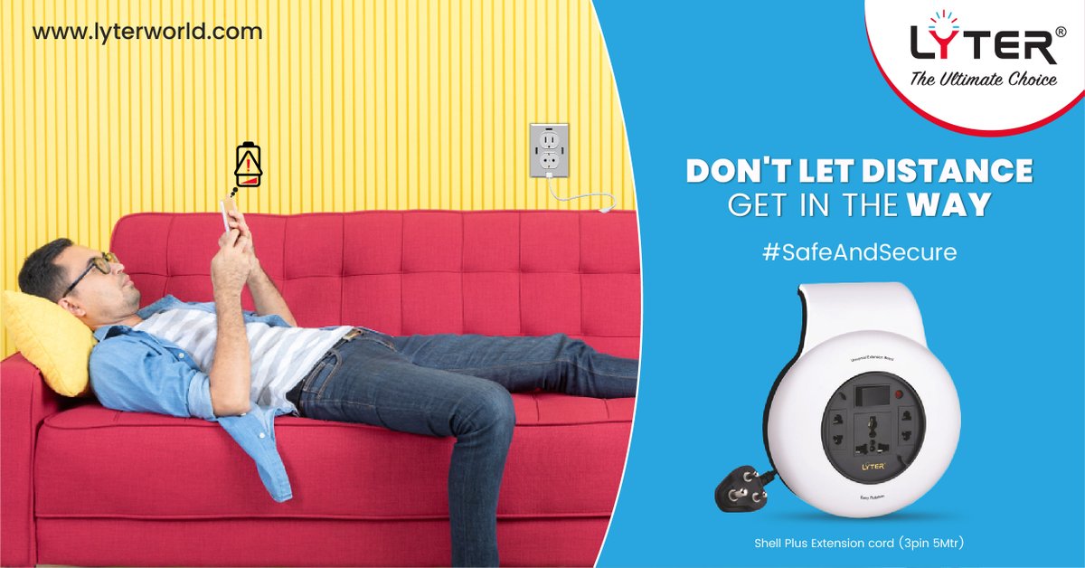 thelyterworld's tweet photo. Say goodbye to the hassle of finding an available power outlet. The #ShellPlusExtensionCord offers you the power you need from any distance. 
Get yours today and experience the ease that comes with trouble-free power!

🌐 : https://t.co/htMK1soxfS

☎️ : +91 9833623624 https://t.co/iEOaCx5Dhf