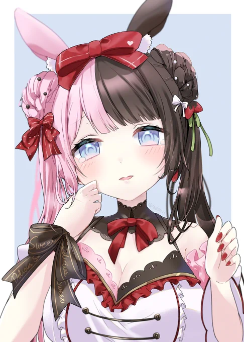 寂しがりやなうさぎさん#橘ひなの新衣装  #ひなのの絵なの 