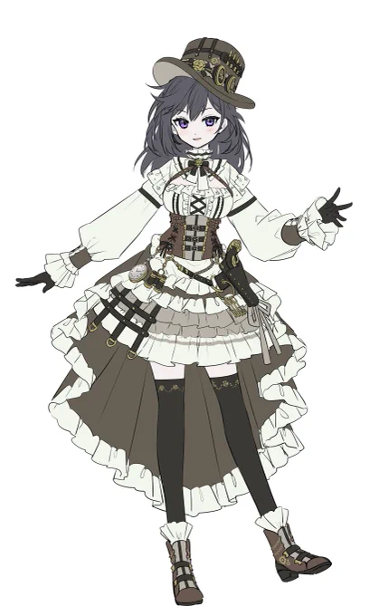 キャラデザのラフです…… 