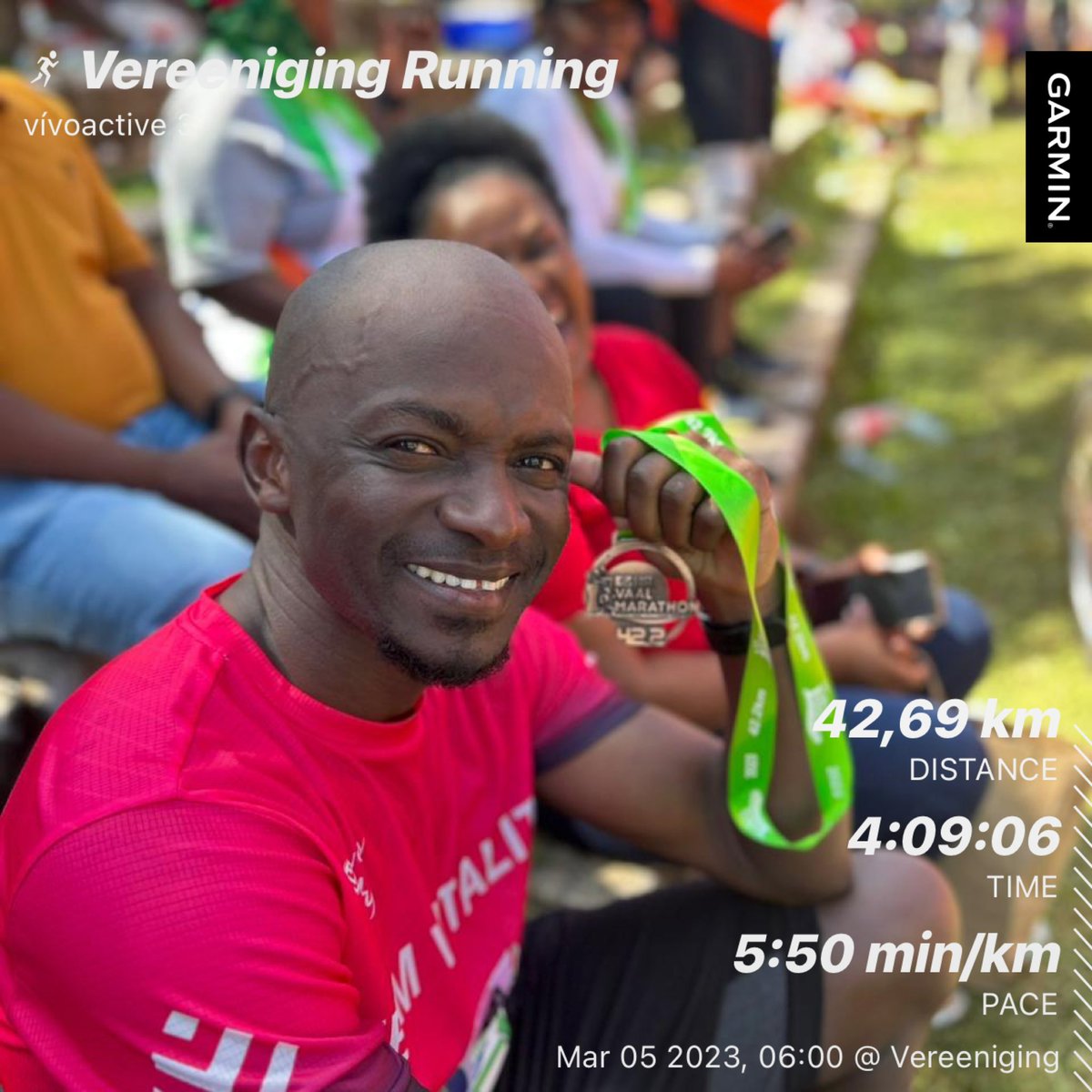 My first ever marathon 😅
#VaalMarathon
#FetchYourBody2023 
#RunningWithTumiSole