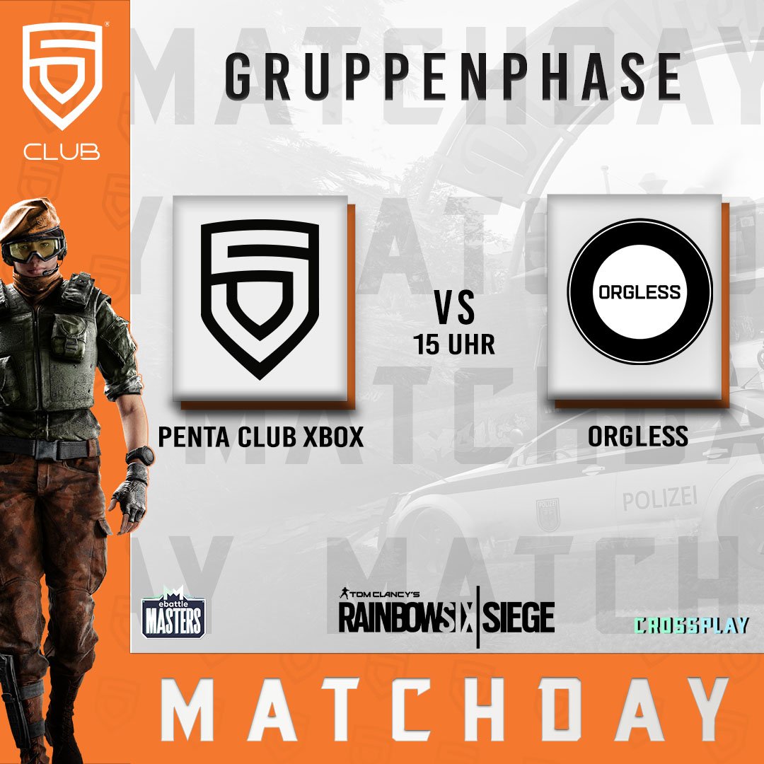 PENTA_CLUB's tweet photo. Heute geht es für unser PENTA Club Xbox Team direkt um 15 Uhr weiter mit den ebattle MASTERS gegen Orgless.
#gaming #esport #rainbowsixsiege #ebattle #pentaclub https://t.co/aRizn2vHyH