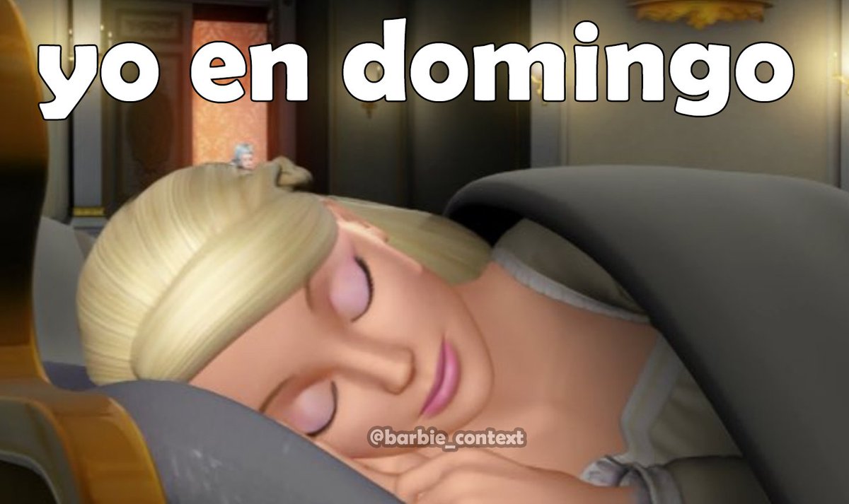 barbie_context's tweet photo. Yo: “Voy a aprovechar mi domingo” https://t.co/eafY24kbuh