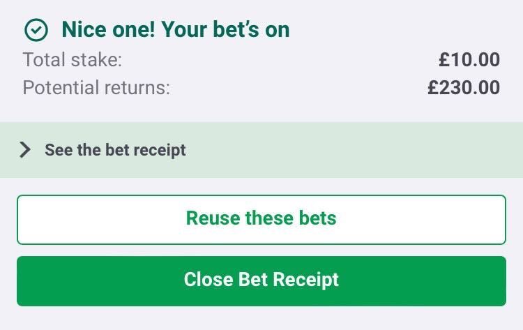 AndyRobsonTips's tweet image. ⚡️ 22/1 Liverpool v Man Utd Boost

• Three selections 
• Full research shared
• Boosted from 16/1 to 22/1

I’m finalising the images and bet links now and then I’ll get it posted.

TAP LIKE ♥️ if you’re ready.