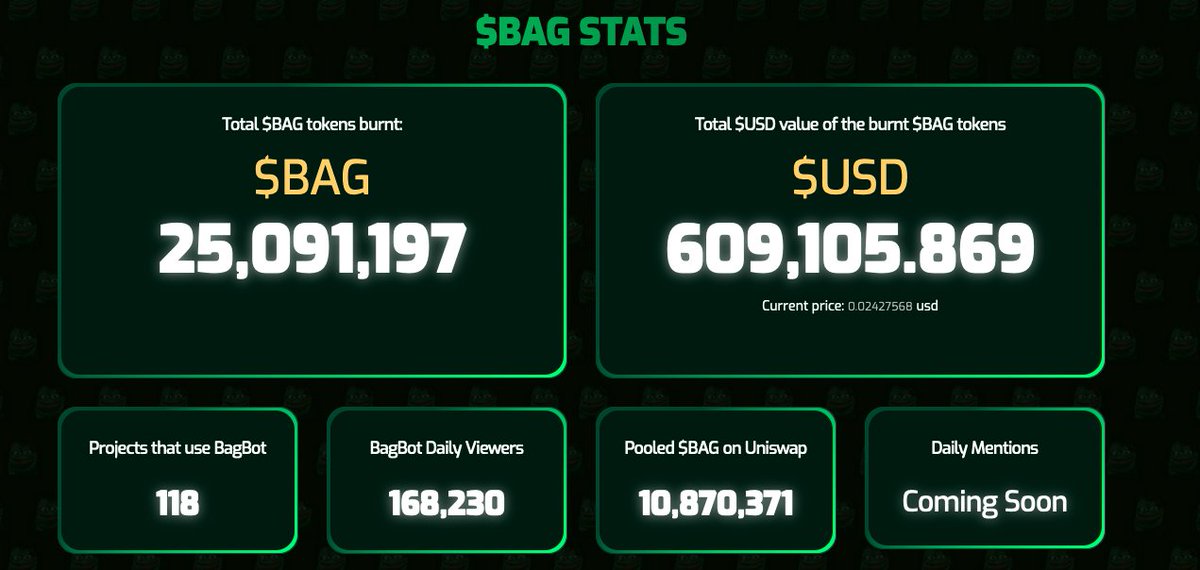 teh Bag - $BAG tweet media