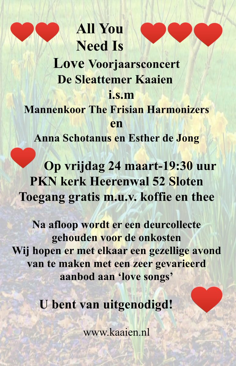 DeKaaien's tweet image. Voorjaarsconcert op 24 maart aanstaande. Van harte welkom!