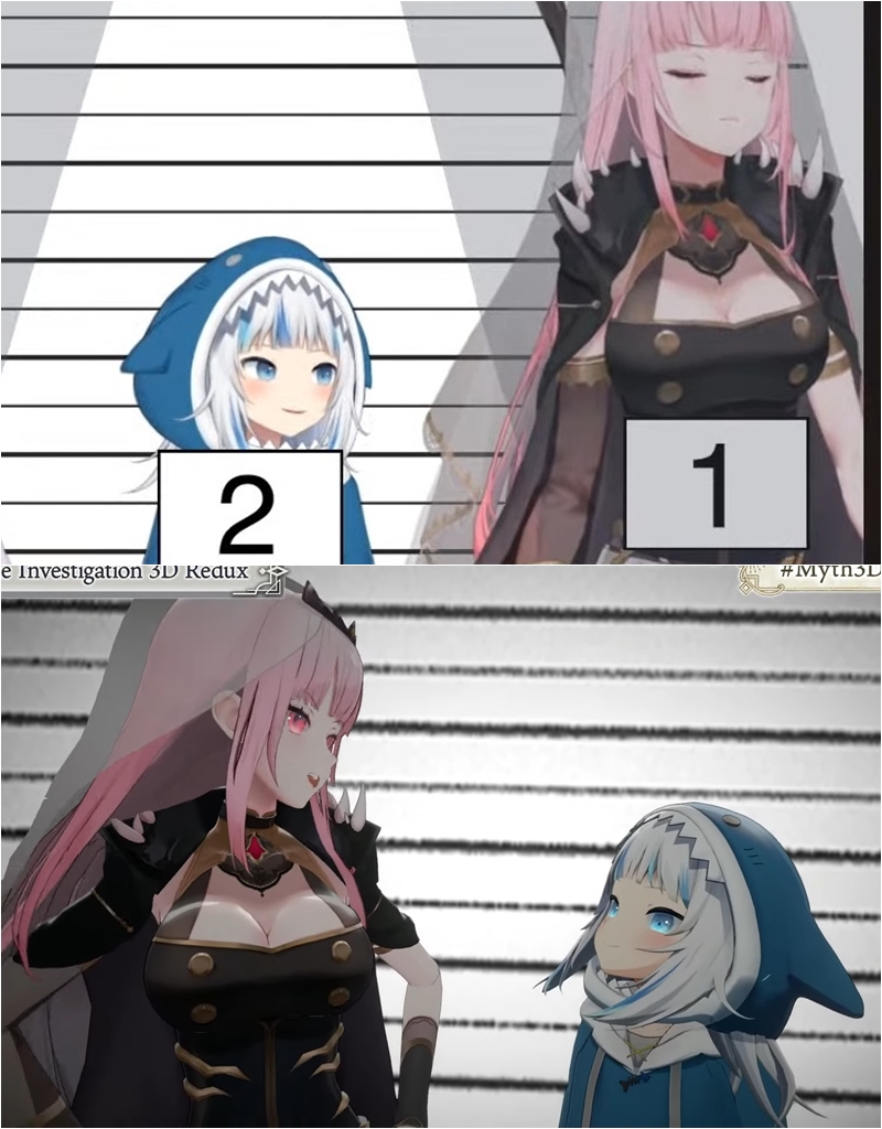 ZeroShrimp's tweet image. Gura have priorities 😂
#gura #calli #Myth3Dkitaaa