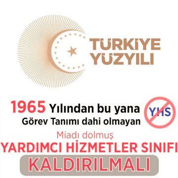 Sayın Cumhurbaşkanımız <a href="/RTErdogan/">Recep Tayyip Erdoğan</a> Bey ve Değerli Büyüğümüz <a href="/dbdevletbahceli/">Devlet Bahçeli</a> Bey, sizlerden bir müjde de Yardımcı Hizmetler Sınıfında ki personellere verilmesini bekliyoruz.
Eğitim durumlarımıza uygun kadrolara geçmek istiyoruz..!!

#CumhurSözüYHS

<a href="/Akparti/">AK Parti</a>
<a href="/MHP_Bilgi/">MHP</a>
<a href="/vedatbilgn/">Vedat Bilgin</a>