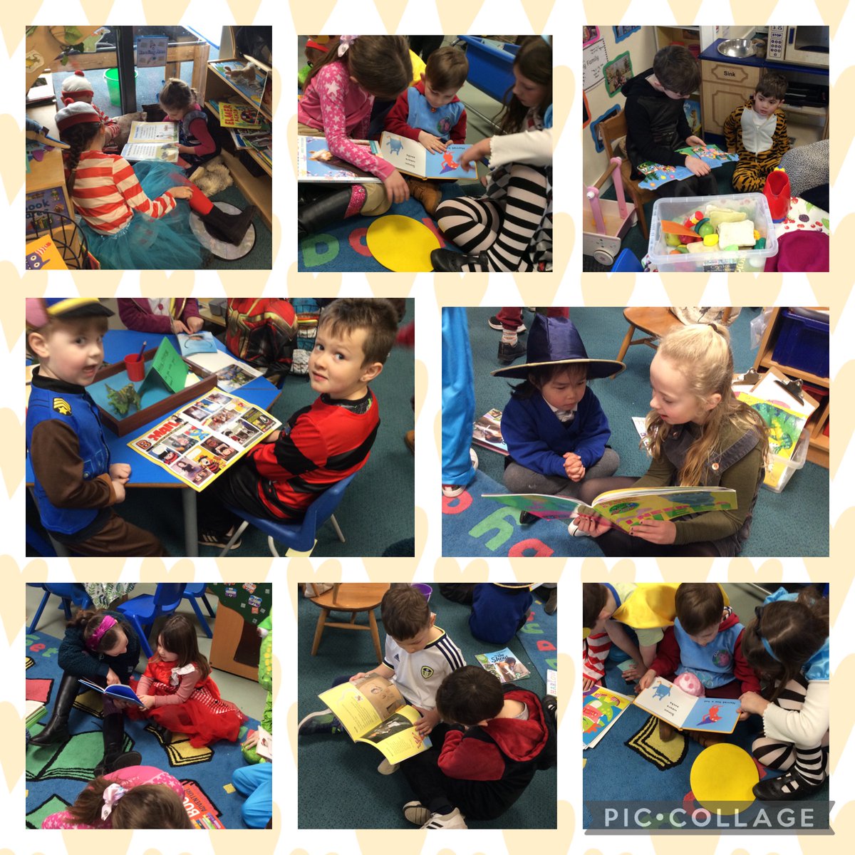 Y3Hunmanby's tweet photo. To celebrate World Book Day, Year 3 spent time in our Nursery setting sharing books with the younger children. It was such a joy to watch. https://t.co/01NMbv7v1P