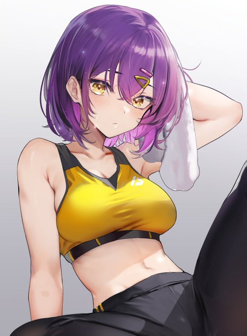 久々のあの子,また運動シリーズ描きたいー
It's been a while since I didn't draw her. 