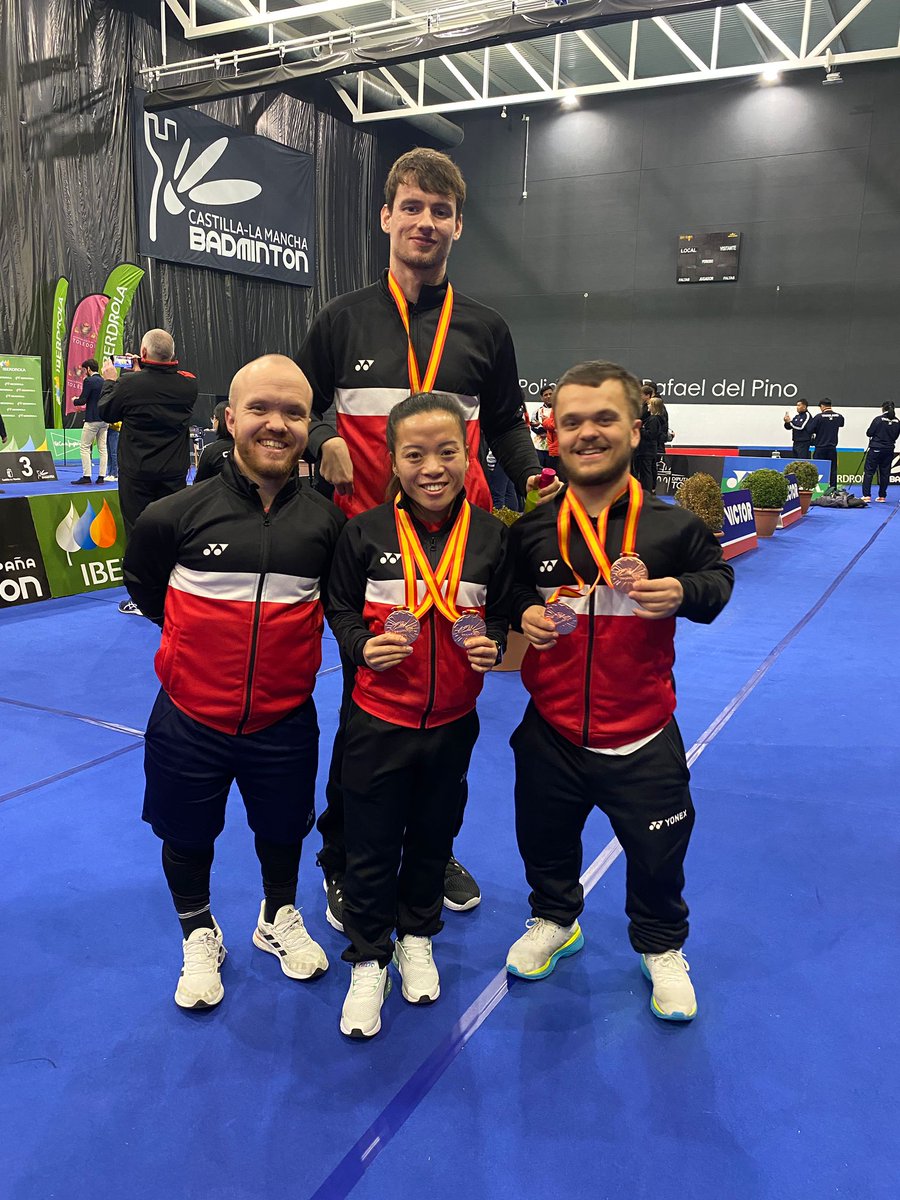 Parabadminton GB (@parabadmintongb) on Twitter photo It's double gold for Dan Bethell as he wins the Spanish International Level I with a win over the Paralympic Champion - what a 2 weeks Dan ๐ฅ๐ฅ
Well done to Rach & Jack who come home with 2 bronze medals in both the singles & mixed ๐ฅ๐ฅ
<a href="/Paris2024/">Paris 2024</a> Qualification has started ๐ It's double gold for Dan Bethell as he wins the Spanish International Level I with a win over the Paralympic Champion - what a 2 weeks Dan ๐ฅ๐ฅ
Well done to Rach & Jack who come home with 2 bronze medals in both the singles & mixed ๐ฅ๐ฅ
<a href="/Paris2024/">Paris 2024</a> Qualification has started ๐