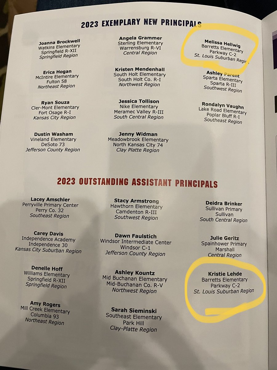 drmhellwig's tweet photo. @heylehde &amp; I enjoying the @MoAESP conference and being honored while we are here. @ParkwaySchools #parkwayproud #barrettsproud #learningandleading https://t.co/szQCIKtN03