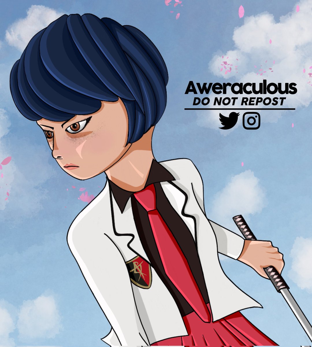 Aweraculous's tweet photo. Kagami Tsurugi 🤺🎴✨️
This is my first fanart in which I try to use Procreate: I hope you like it 🫣✨️
#miraculousseason5 #miraculousladybug 
#miraculousladybugandchatnoir
#miraculousfanart #miraculous #kagamitsurugi #miraculousladybugfanart https://t.co/Xjkl1StPHR