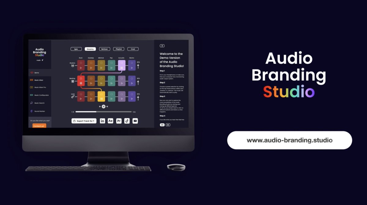 audityco's tweet photo. Revolutionize your brand's sound with the new cloud-based platform from Audity GmbH - https://t.co/d3bJI4wY9y. Easily implement your audio branding in all communication channels and save valuable time. #AudioBranding #BrandSound #Marketing https://t.co/tz8kjVMDqT
