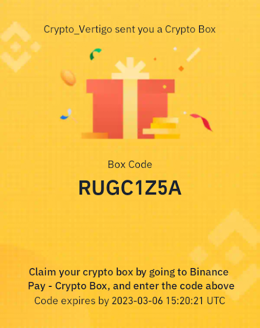 #WIN coin for 10000 lucky people.

PLUS get up to 3$ GIFT from #binance 
(Red Packet) click: 👇
app.binance.com/en/my/wallet/a…

RUGC1Z5A

<a href="/hey_wallet/">Hey Wallet!</a>
  tip 10203  $CHILI to the first 99 retweets + follow + ❤️+#GM

#4free #Airdrop #giveaway #cryptobox #payitforward #cryptoboxcode #crypto