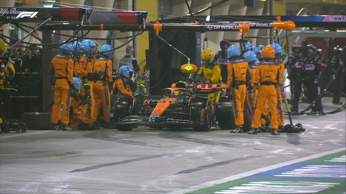 LAP 15/57 Oscar Piastri's first F1 race is over 😖 Looks like an electrical issue has ended his night #BahrainGP #F1