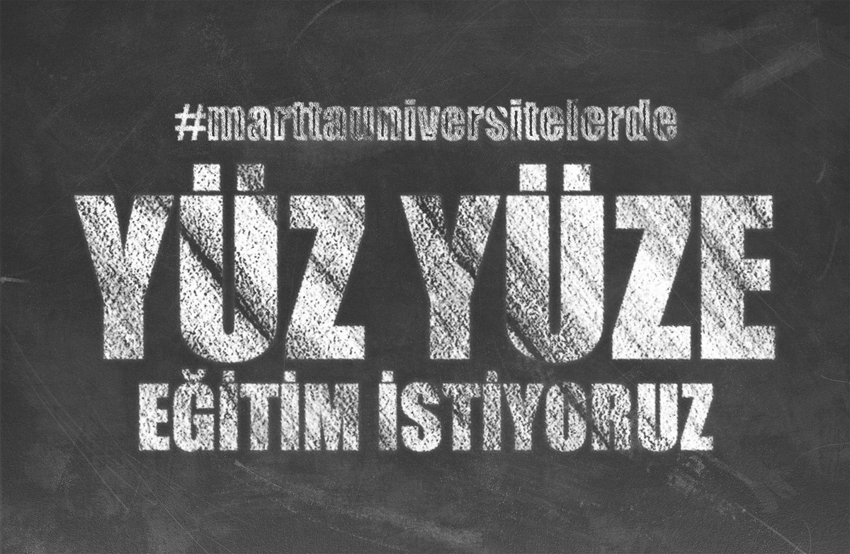 #marticinegitimkararı UZAKTAN EĞİTİM KARARINI KABUL ETMİYOR, YÜZYÜZE EĞİTİM TALEP EDİYORUZ!!!