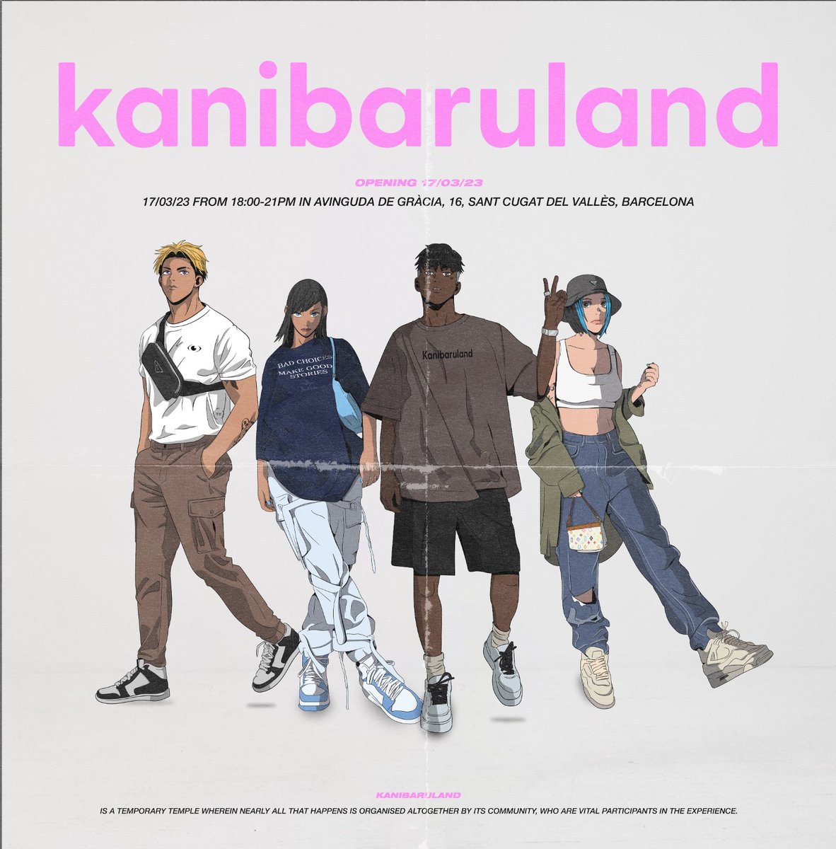 kanibaruland's tweet photo. KANIBARULAND'S OPENING

History of Cosplay: Photographic exhibition of the history of cosplay, vernissage and live electronic music session in L'Ateneu. 

17/03/23, 18:00pm-21:00pm in Avinguda de Gràcia, 16, Sant Cugat del Vallès, Barcelona

#kanibaruland #anime #cosplay https://t.co/eMUOMM3OIH