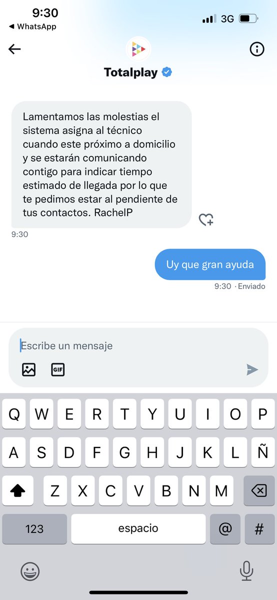 La súper gran ayuda de <a href="/totalplaymx/">Totalplay</a> por mensaje directo y su teléfono solo sabe mandarte a la app <a href="/ayudaizzi/">Ayuda izzi</a> ya dime como te vuelvo a contratar