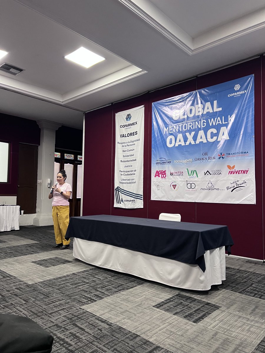 Más de 70 países inician la Global Mentoring Walk Oaxaca.
¡Iniciamos!
⁦<a href="/CoparmexOaxPdta/">Laura P. Barranco</a>⁩ ⁦<a href="/Coparmexoaxaca/">COPARMEX Oaxaca</a>⁩ 
⁦<a href="/blaisepascale/">Instituto Blaise Pascale</a>⁩  
Nadie en mejor que todas y todos juntos