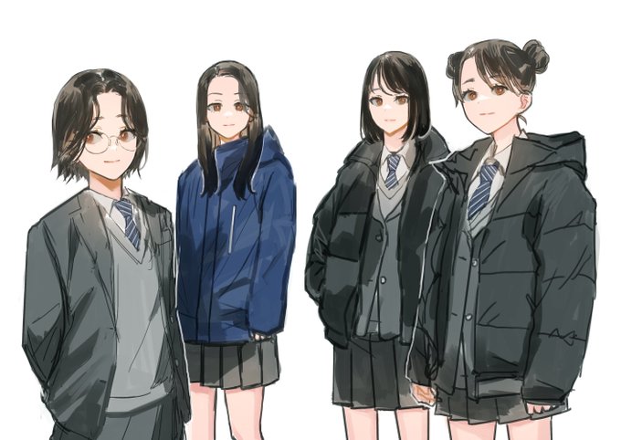 沼にはまった子供を助けた少年たち(ニュースで見た)を勝手に女の子化して描きました 