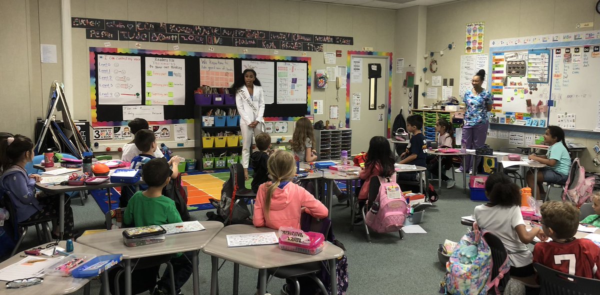 CohnMrs's tweet photo. Career Day was so much fun! We’ve got the best parents taking time to come share their careers with us. Our future is bright! #shareyourspark #SMErocks @missTXcounselor thanks for a fun event!!!! https://t.co/lHNMmJNtV1
