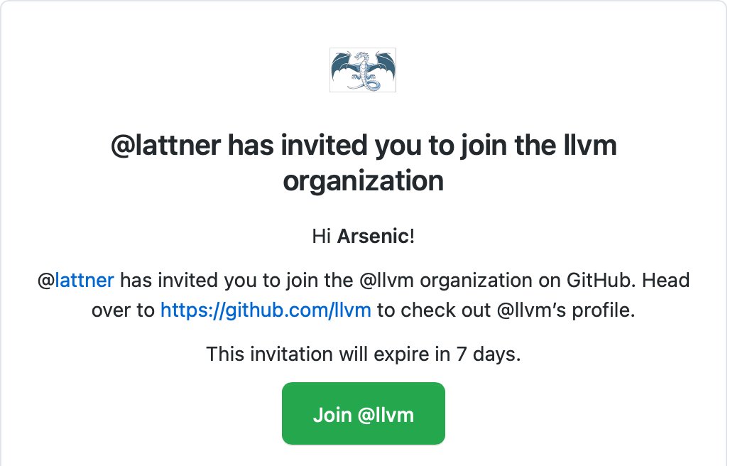 AR3N1C's tweet photo. got commit access to project llvm ! https://t.co/LWttuSM5RX
