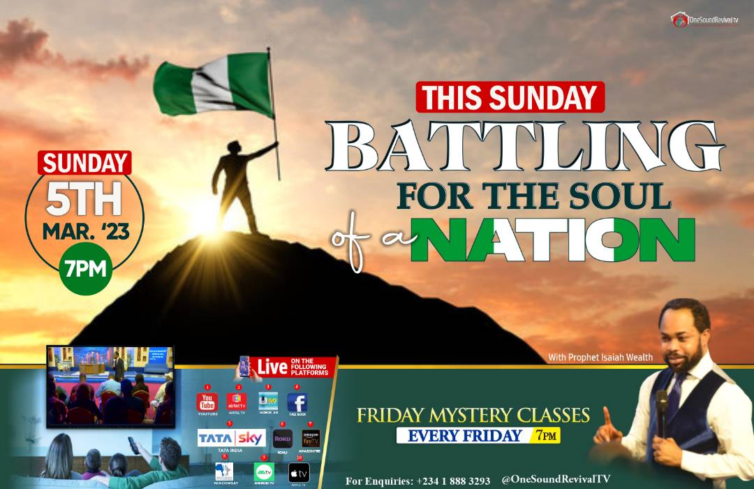 Kanmi_Daniels's tweet photo. I kept track with some prophecy & spiritual direction for our New Nigeria movement!
I also find this channel so intriguing
Let's hear what the Prophet has to say!
#june12fast
#prayfornigeria
#takebacknigeria https://t.co/VWhGJ95gTO