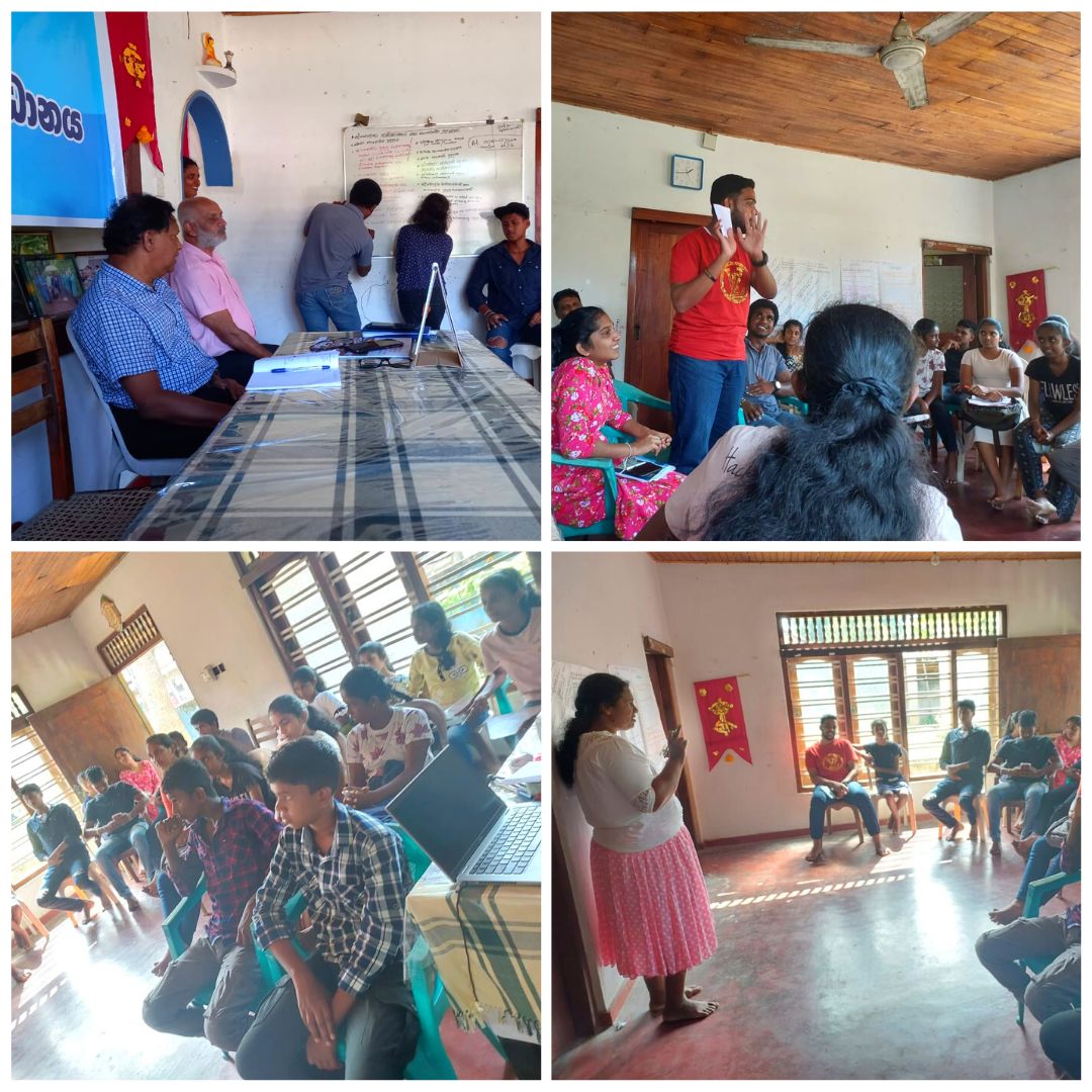 Southern Fisheries Organization-Galle Youth Leadership Training.

දකුණු ධීවර සංවිධානය - ගාල්ල තරුණ නායකත්ව පුහුණුව.

தெற்கு மீனவ அமைப்பு - காலி இளைஞர் தலைமைத்துவப்பயிற்சி.