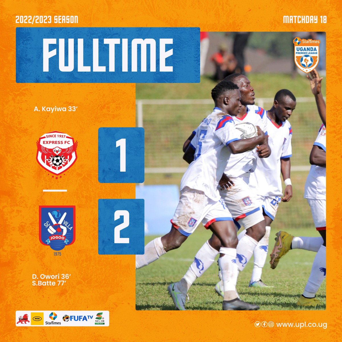 Here we go, that's it. Well fought guys. In 10 and still we bring it home and claim our well deserved bragging Rights. Fans were also amazing. <a href="/SCVillaJogoo/">SC Villa</a> <a href="/MedVilla11/">Med Villa</a> <a href="/Kujooga/">Eddie Chicco</a> <a href="/bakaki_daniel/">Daniel Bakaki</a> <a href="/ds_kavuma/">DS KAVUMA</a> <a href="/AdongSarah5/">Adong Sarah Superlady 🇺🇬 🇺🇬 🇺🇬 🇺🇬🇺🇬🇺🇬</a> #Jogoo4ever #Jogoos