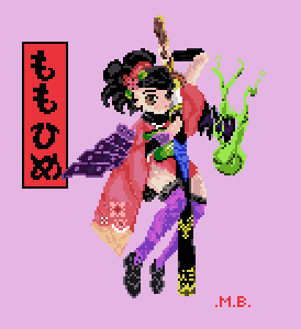 MaoBuiNguyen's tweet photo. #pixelart Momohime https://t.co/AN0kuFzNu2