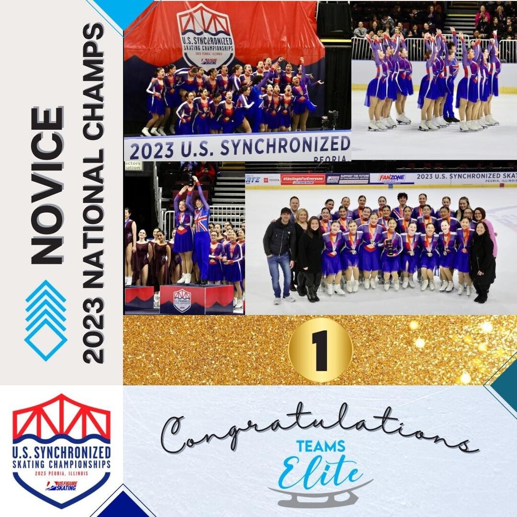 Introducing the 2023 National Champions... Teams Elite Novice!  #ussynchrochamps #synchroskating #synchronizedskating #nbparks #usfigureskating