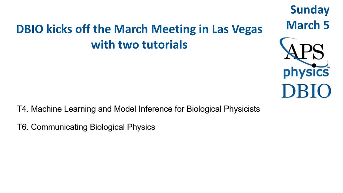 ApsDbio's tweet photo. Kicking things off for #APSDBIO at #APSMarch: tutorials on Machine Learning and Model Inference for Biological Physics; and Communicating Biological Physics. https://t.co/HJICtLySg4