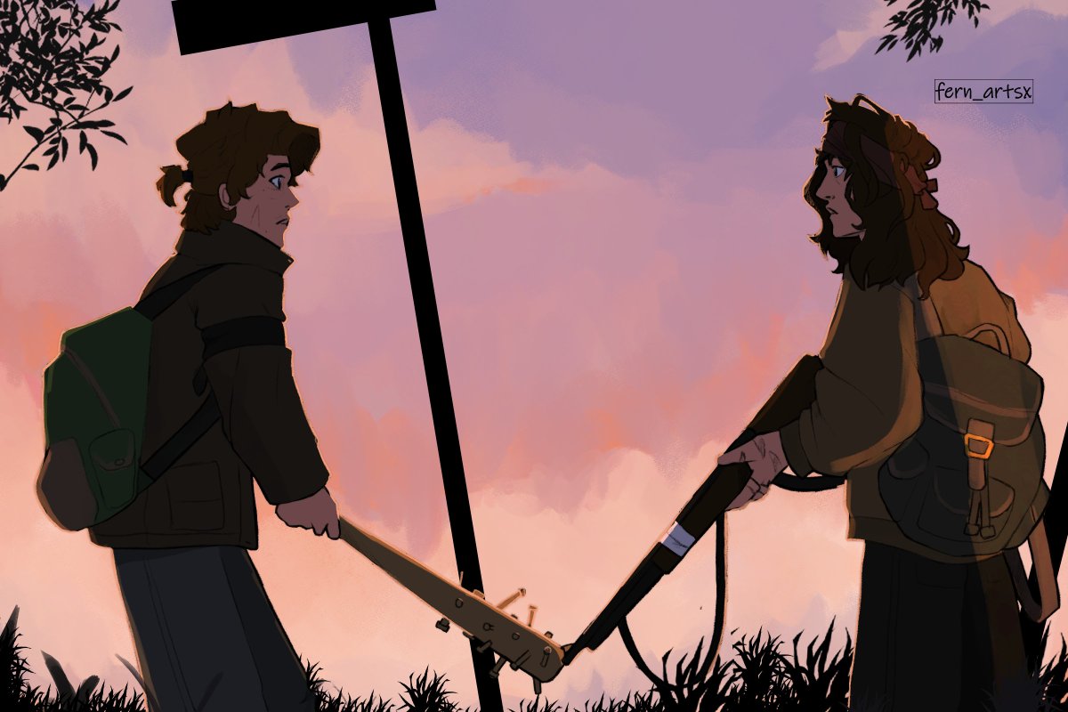Fern_artsx's tweet image. Apocalypse AU - Boyfriends who lost, but found each other again✨

#steddie