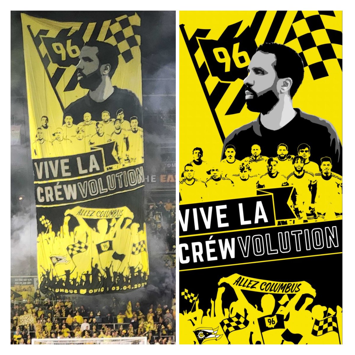TIFOSWEAT's tweet image. Result on the left, source on the right
#Tifosweat #crew96 #VamosColumbus
