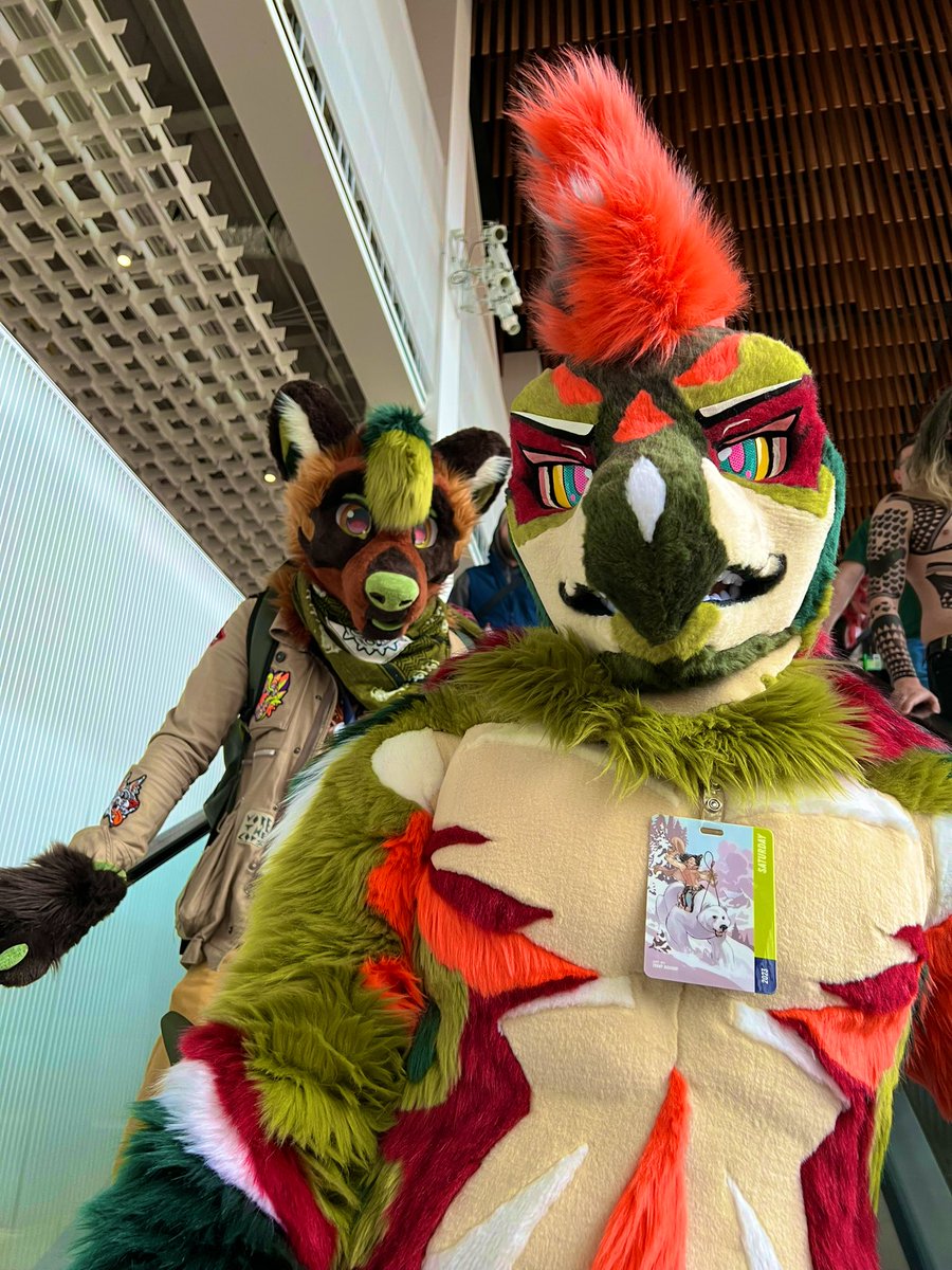 TojoTheThief's tweet image. This fish explored #ECCC2023 and all it had to offer. Still not sure what all these people are gathered for, but made some interesting friends.