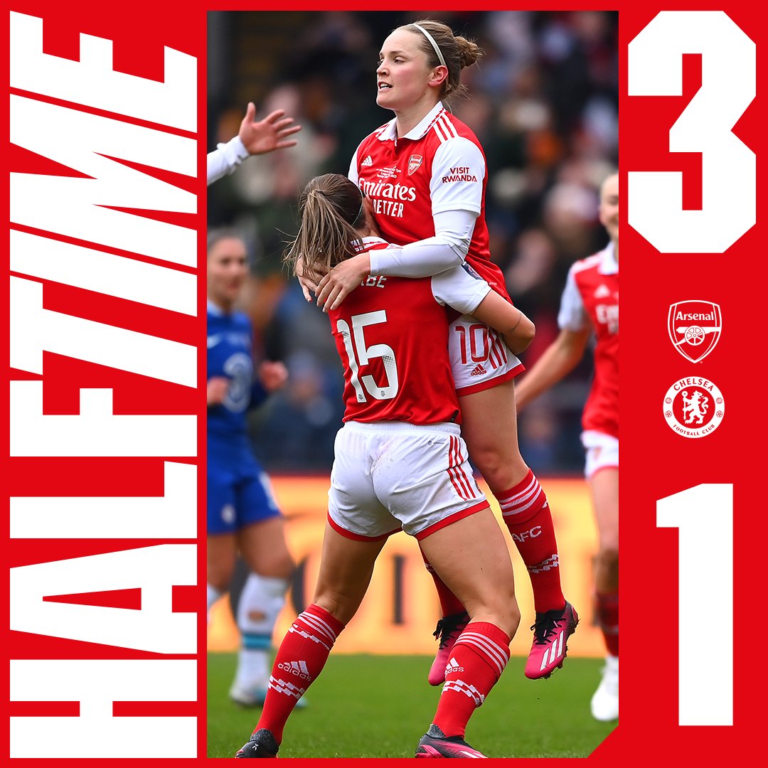 ArsenalWFC's tweet photo. 45 minutes down. 45 minutes to go. 

Send your support to the team below 👇

#ContiCupFinal 🏆 https://t.co/zhSsJBWgKn