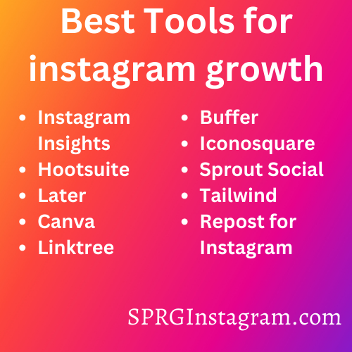 sprginfotech's tweet photo. Are you looking to take your Instagram game to the next level? Here are some of the best tools for Instagram growth:
#InstagramGrowth #SocialMediaTools #SocialMediaMarketing #DigitalMarketing #InfluencerMarketing #InstagramTips #InstagramStrategy #FreeTech #SocialMediaTrends. https://t.co/QuRevU9d3F