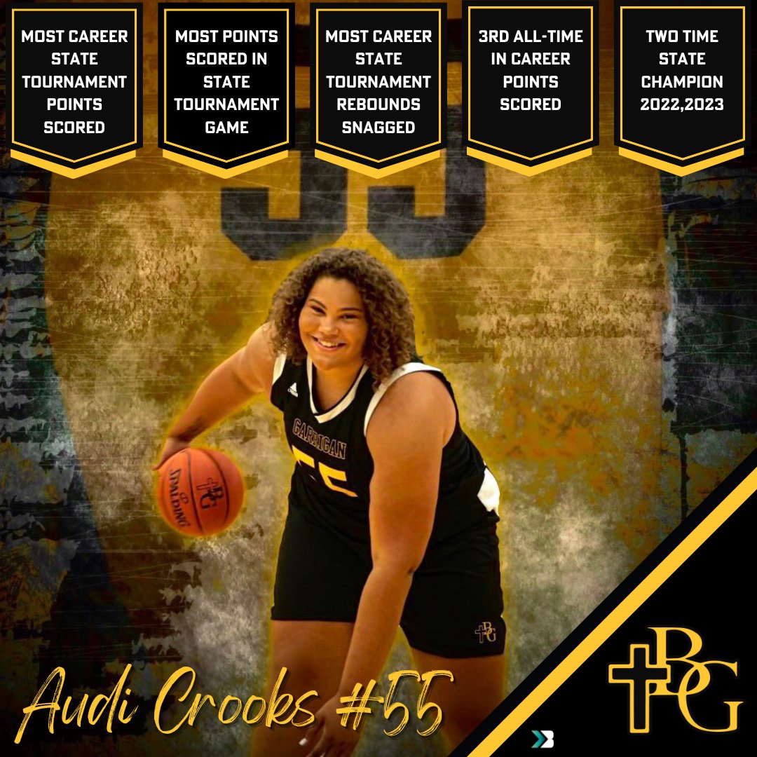 LEAVING HER MARK ⭐

Last night, Audi Crooks of Bishop Garrigan closed the book on her remarkable high school basketball career, leaving as one of the greatest Iowa high school basketball players the state has ever seen...

#iahsbkb #ighsau